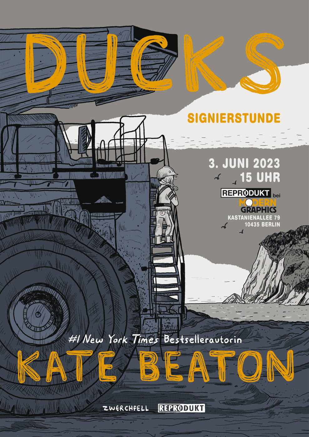 Ducks: Signierstunde mit Kate Beaton. 03.06.23, 15:00 Uhr, Modern Graphics, Kastanienallee 79, 10435 Berlin