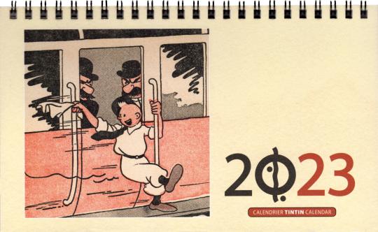 Tintin (Tim und Struppi) Tischkalender 2023 